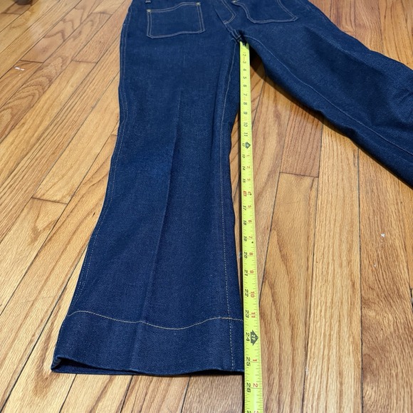 Khaite Raquel Patch Pocket Flare Jeans in Dark Navy Size 31 - Picture 9 of 11